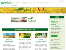 Tablet Screenshot of bioagricert.org